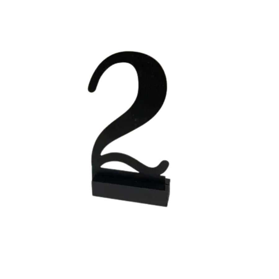Tafelnummers zwart (1-20)