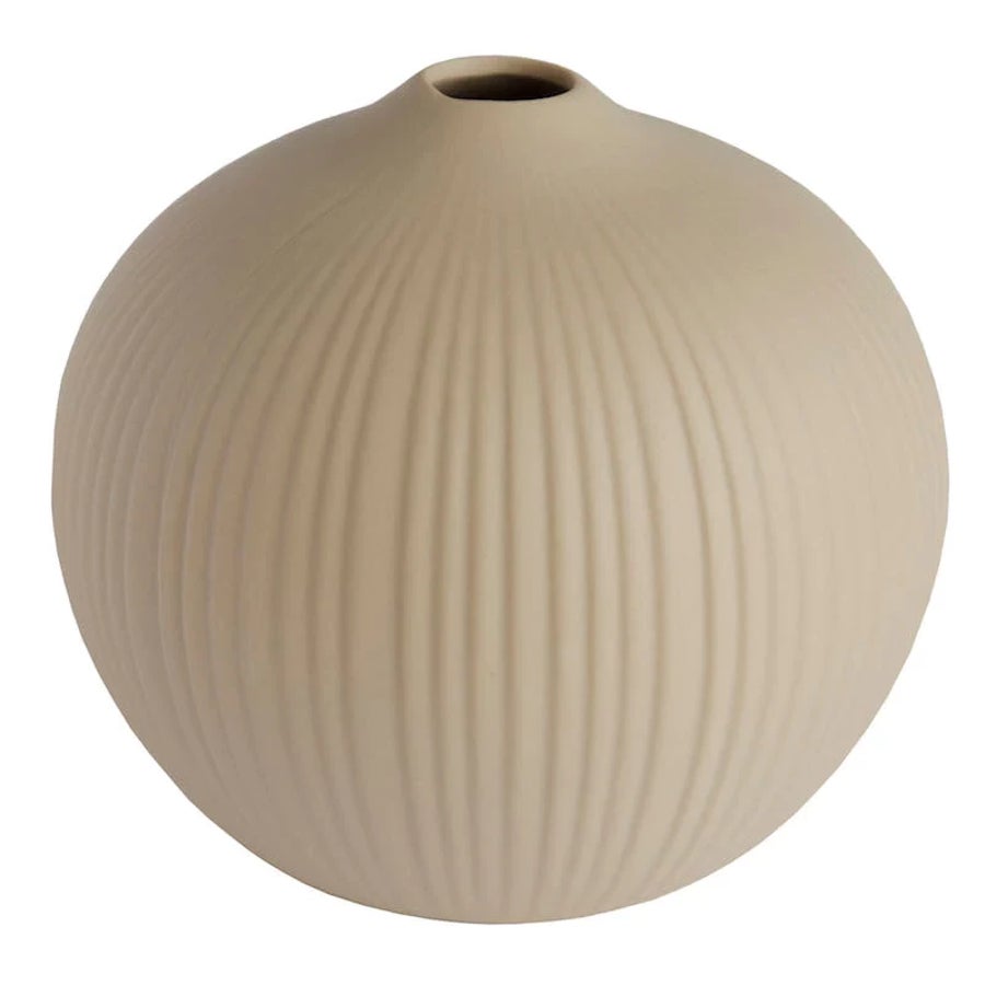 Vaas Linde beige keramiek