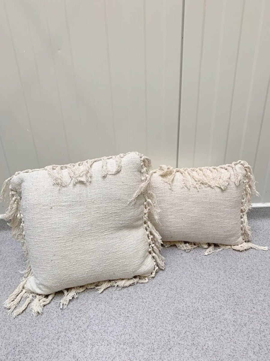 Kussens beige boho